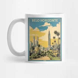 Belo Horizonte Brazil Vintage Tourism Travel Poster Mug